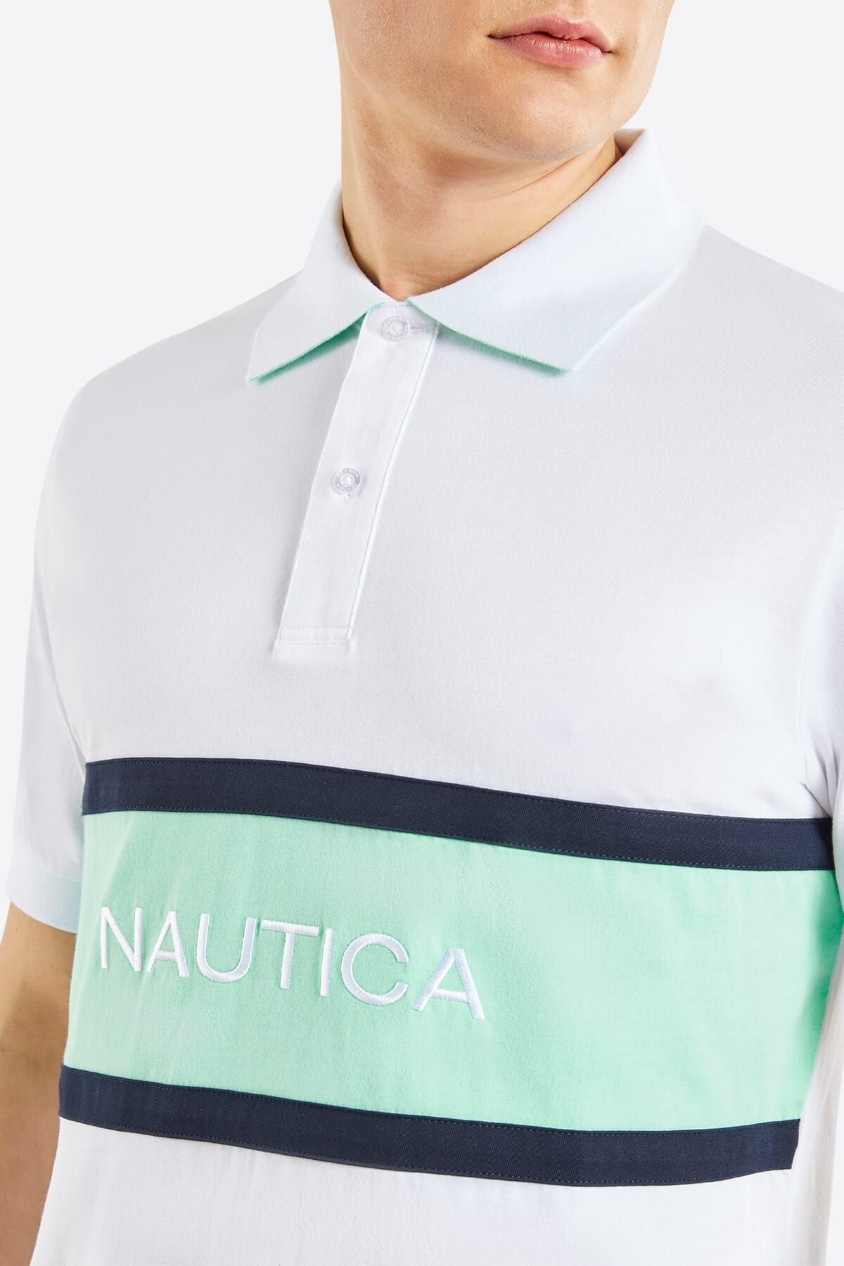 Nautica Nautica Men's 'Otley' Polo Shirt in White - 4