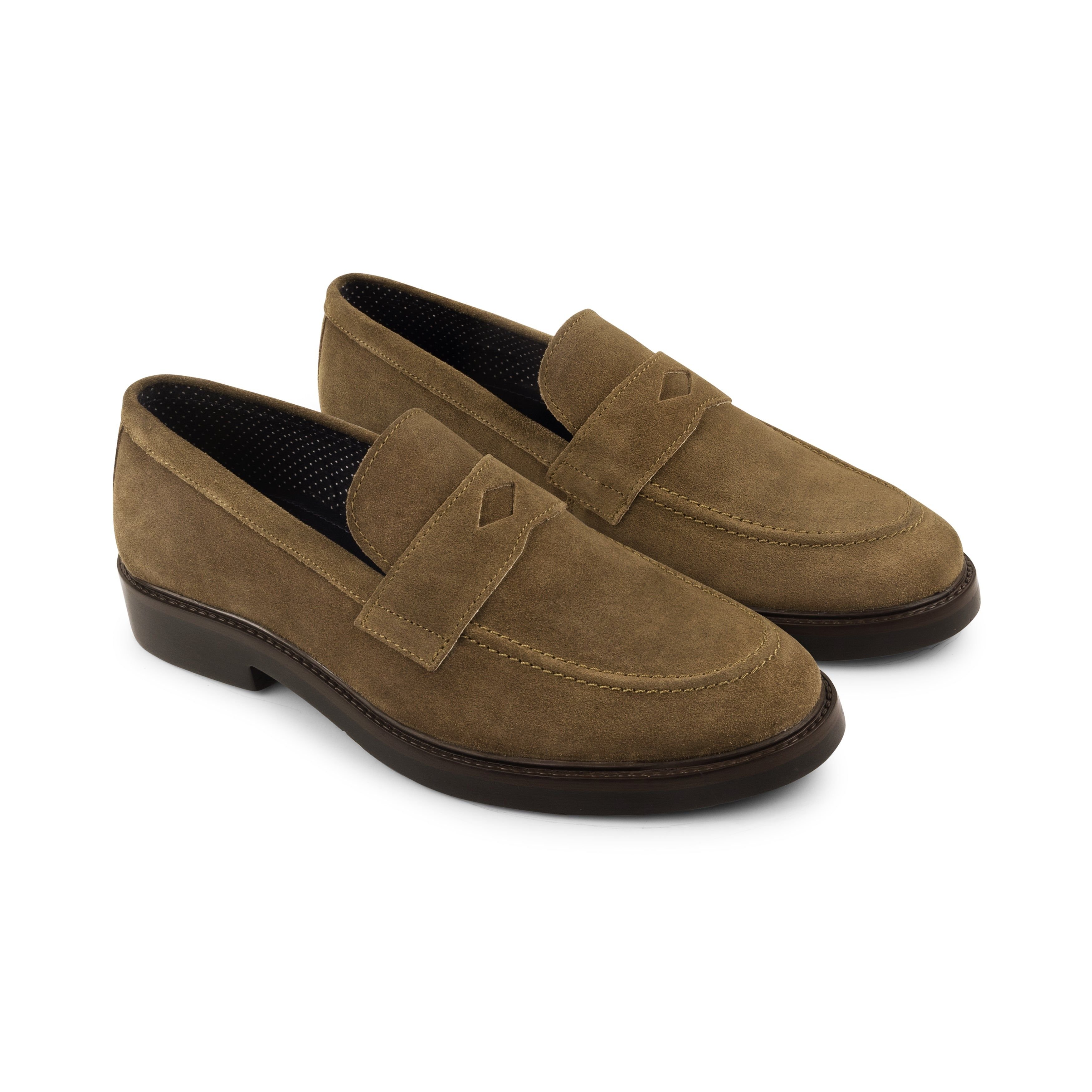 Amen Shoes Amen Shoes Men's Waterford Leather Formal Loafers in Light Brown - 3