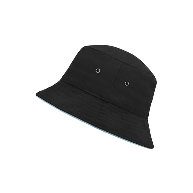 Myrtle Beach Myrtle Beach Men's Fisherman Piped Bucket Hat in True Black - 3