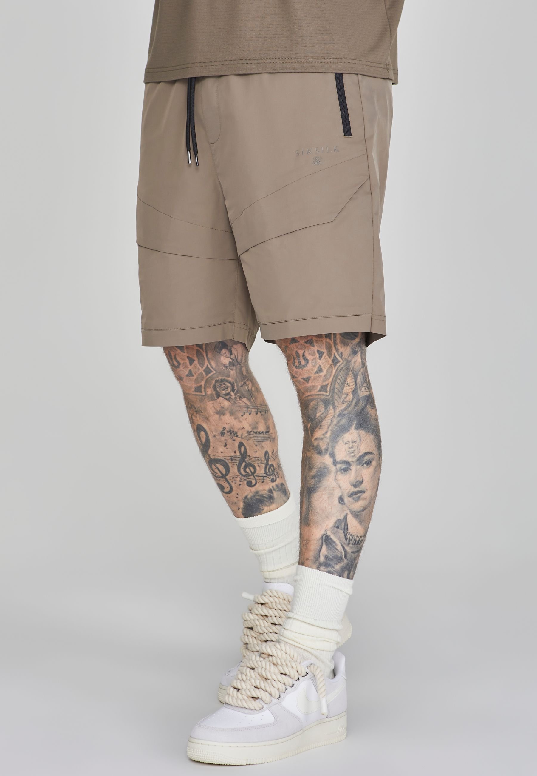 SikSilk SikSilk Men's Cargo Shorts in Brown - 2