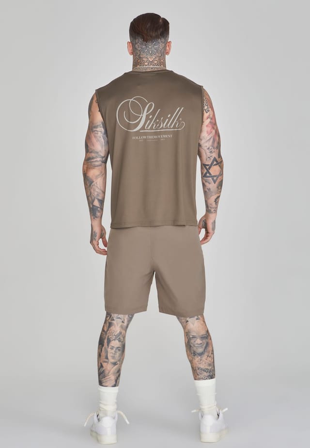 SikSilk SikSilk Men's Cargo Shorts in Brown - 3