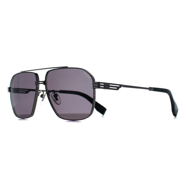 Police Police Men's Aviator Shiny Ruthenium Smoke Grey SPLQ91 Mercury 1 - 2