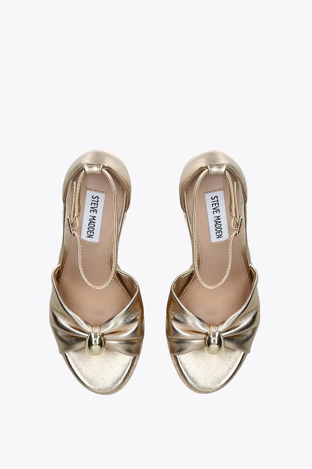 Steve Madden STEVE MADDEN Women's 'Taliya Gold' Leather Sandals in Gold - 2