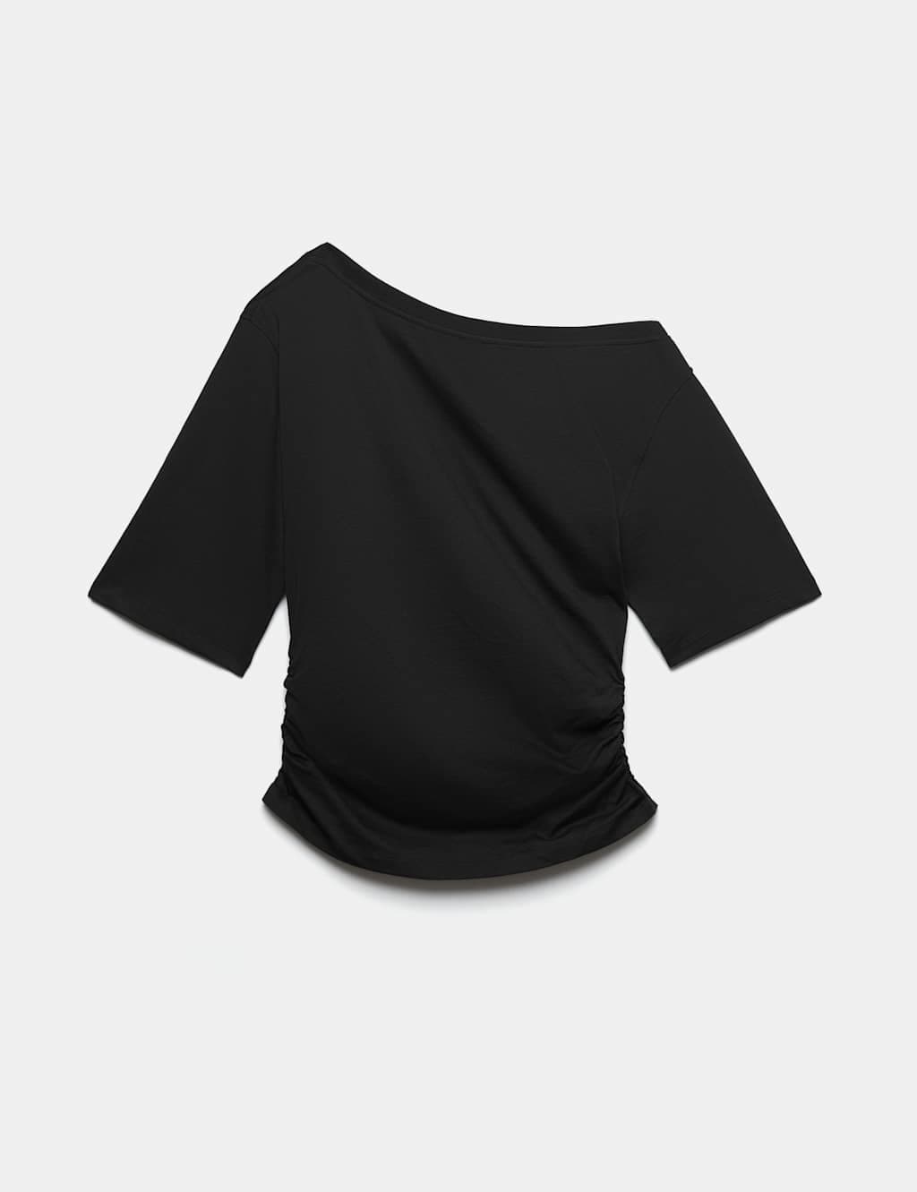 Marks & Spencer M&S Pure Cotton Off The Shoulder Top Black