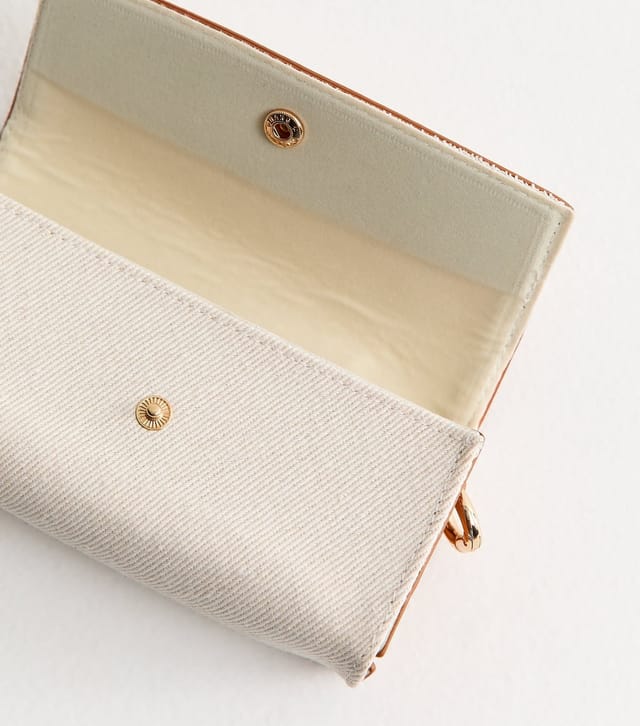 New Look Cream Canvas Hardshell Sunglasses Case New Look - 2