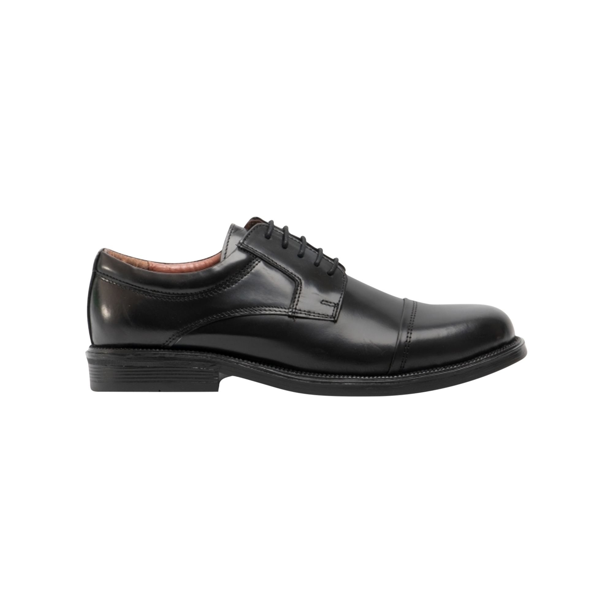 Scimitar Scimitar Men's Capped Gibson Leather Shoes in Black - 2