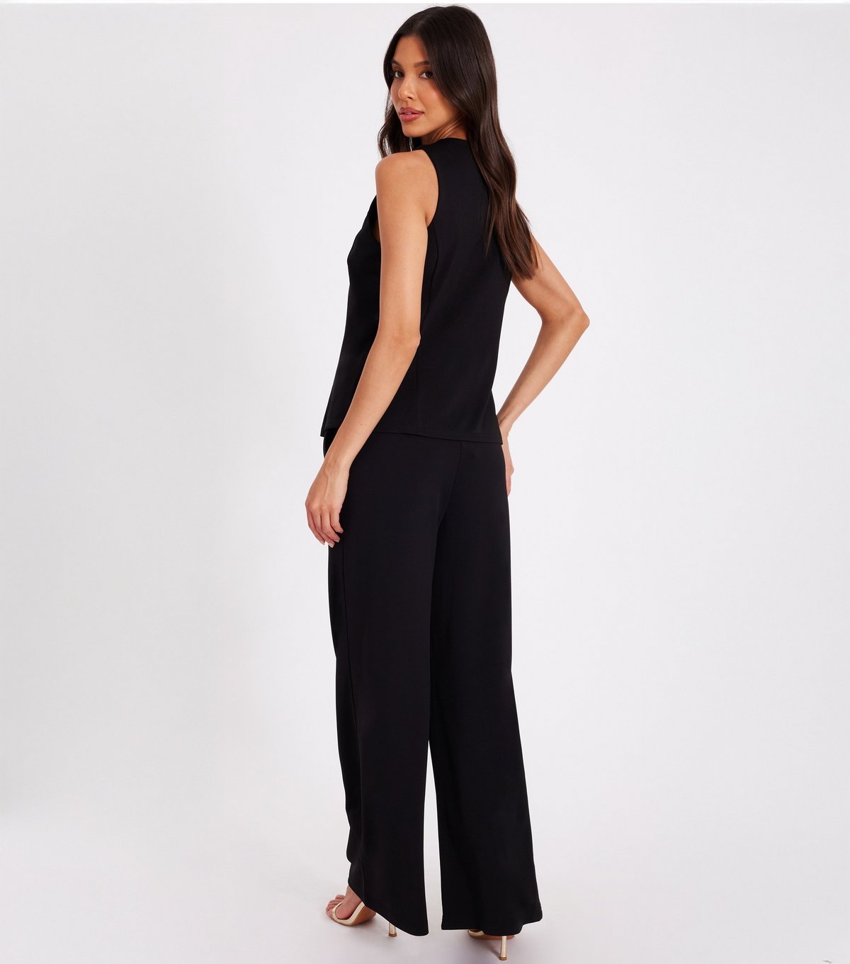 Quiz Women's Black Woven Trouser Quiz New Look - 3