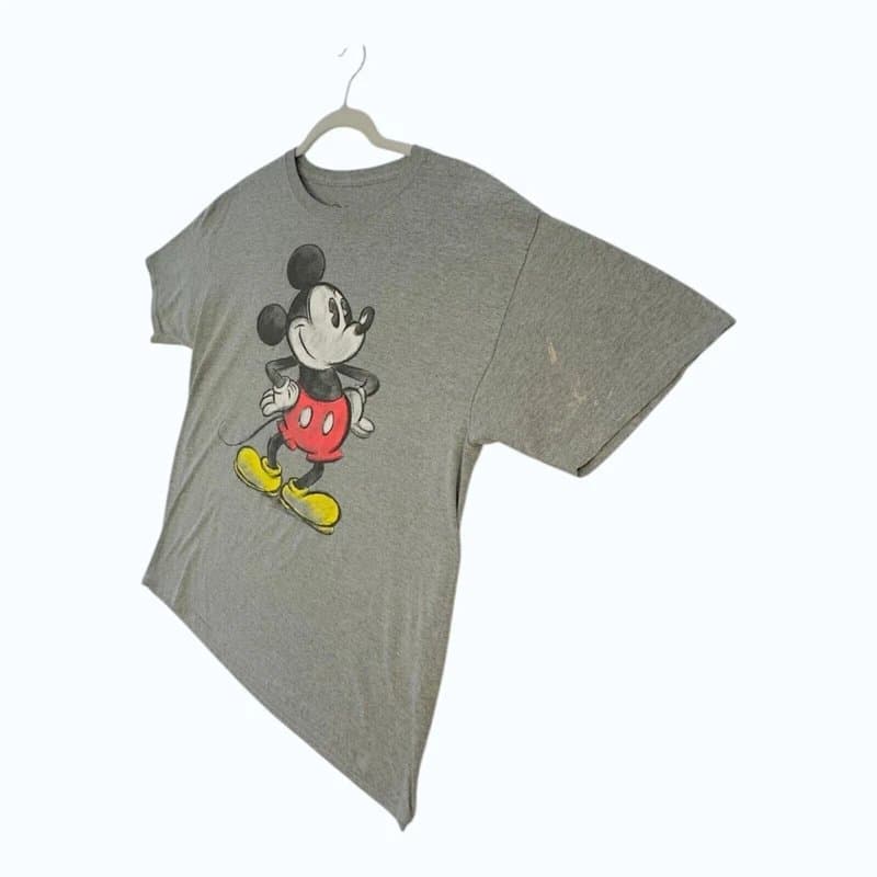 Disney Disney Mickey Mouse T-Shirt Men's UK Size L Grey