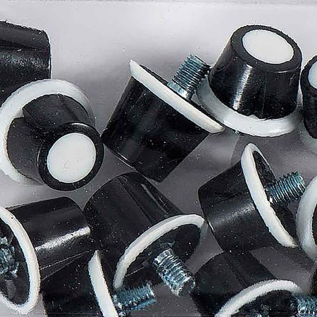 Precision Precision Men's Nylon Football Studs (Pack Of 12) in Black - 2