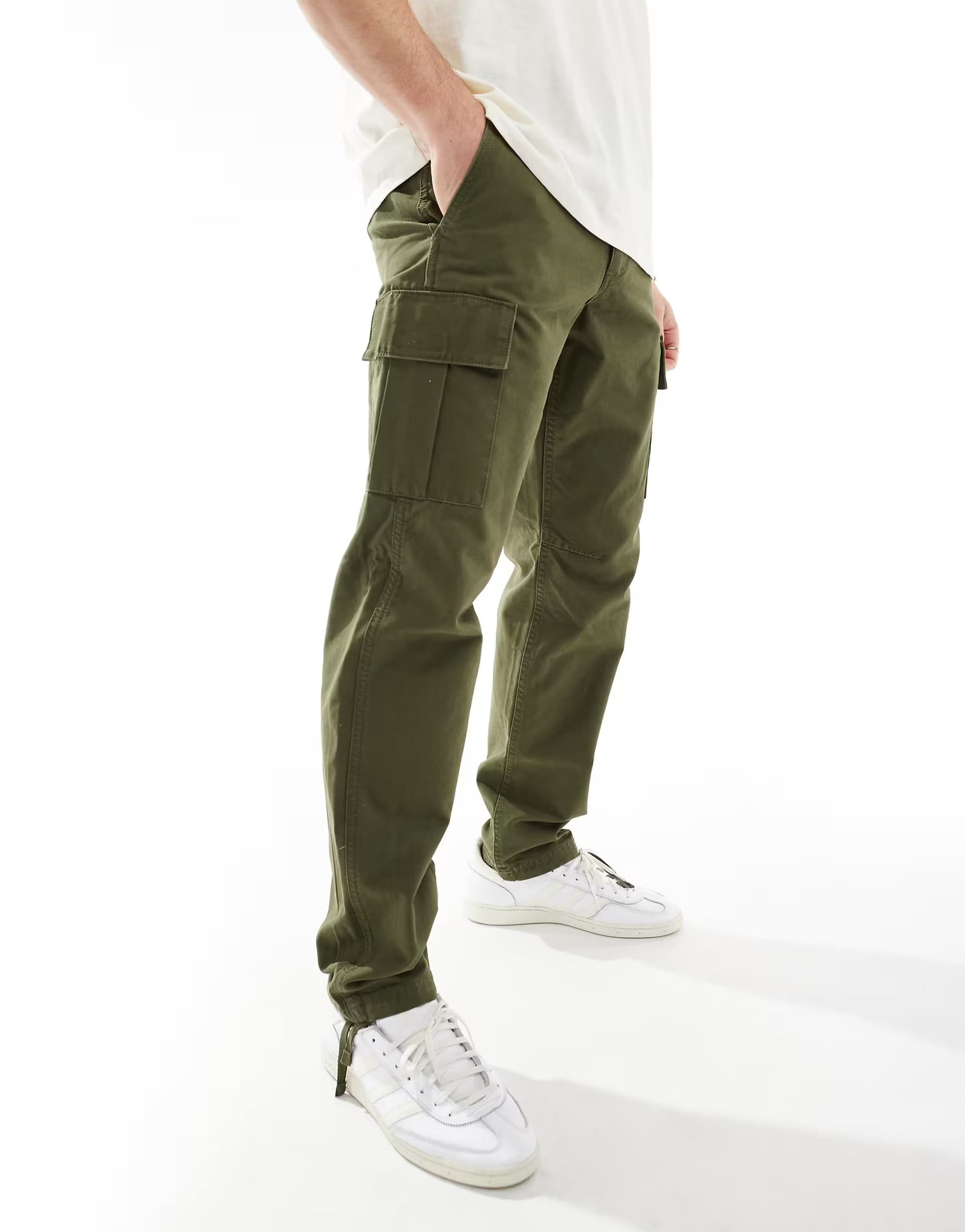 ASOS Jack & Jones loose fit cargo trouser in khaki