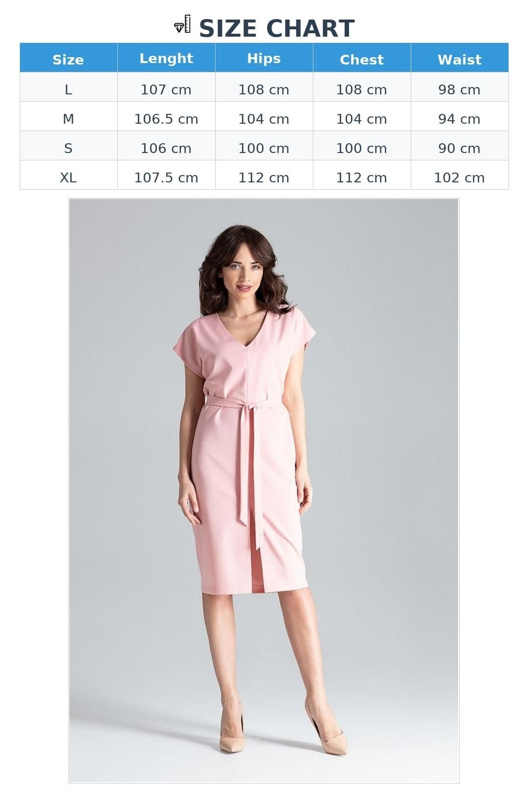 Love Lace Love Lace Women's Loose Kimono Sleeve Dress With Waist Tie in Pink - 4