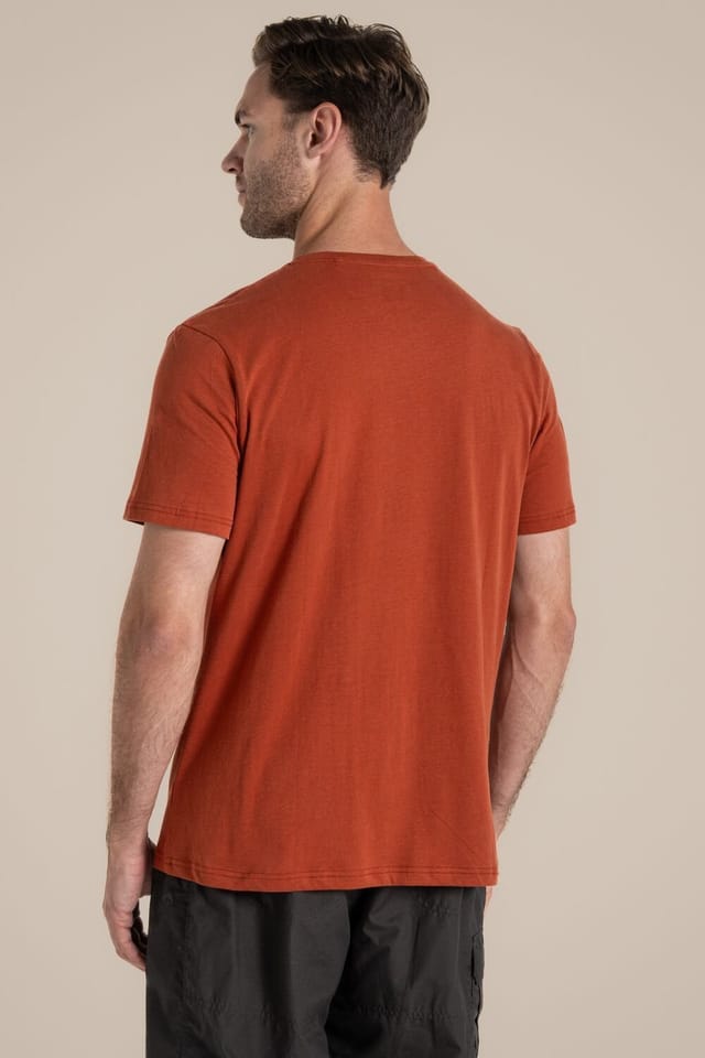 Craghoppers Craghoppers Men's Lucent Relaxed Fit Short Sleeved T-Shirt in Orange - 2