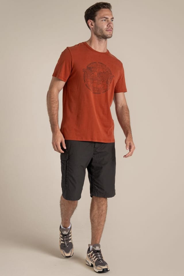 Craghoppers Craghoppers Men's Lucent Relaxed Fit Short Sleeved T-Shirt in Orange - 3