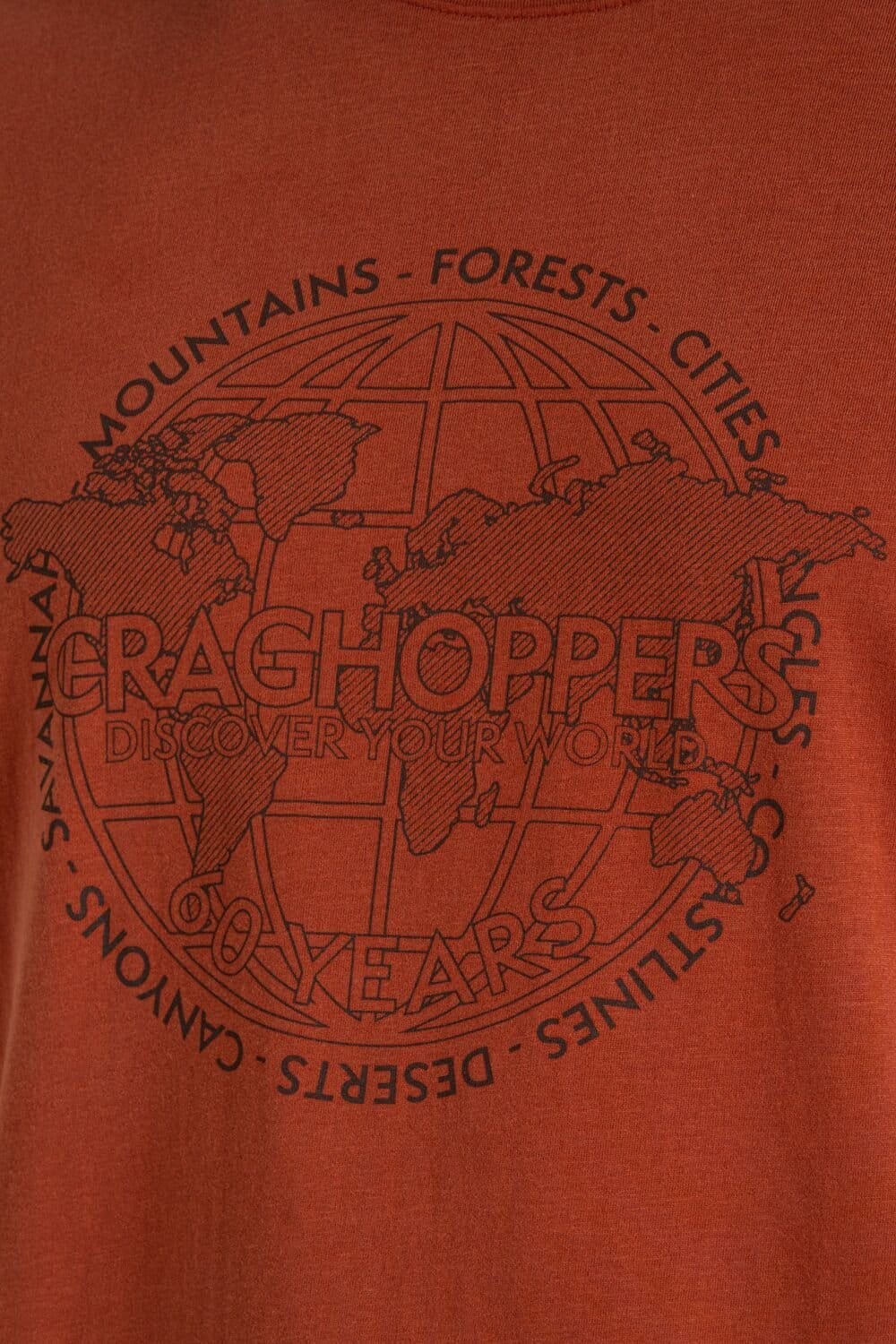 Craghoppers Craghoppers Men's Lucent Relaxed Fit Short Sleeved T-Shirt in Orange - 4