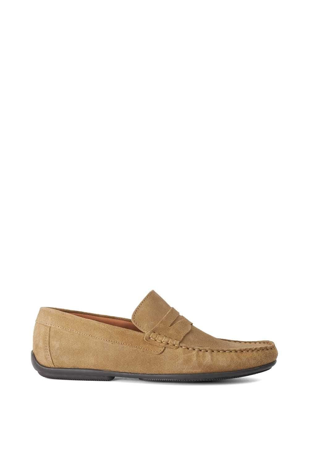 Dune London Dune London Men's 'Blimes' Suede Slip-On Shoes in Natural