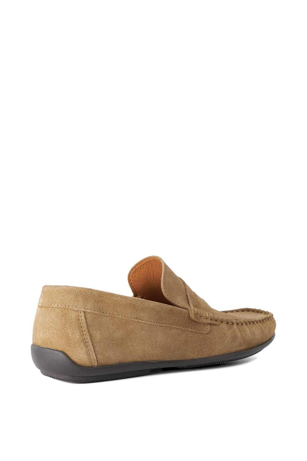 Dune London Dune London Men's 'Blimes' Suede Slip-On Shoes in Natural - 3