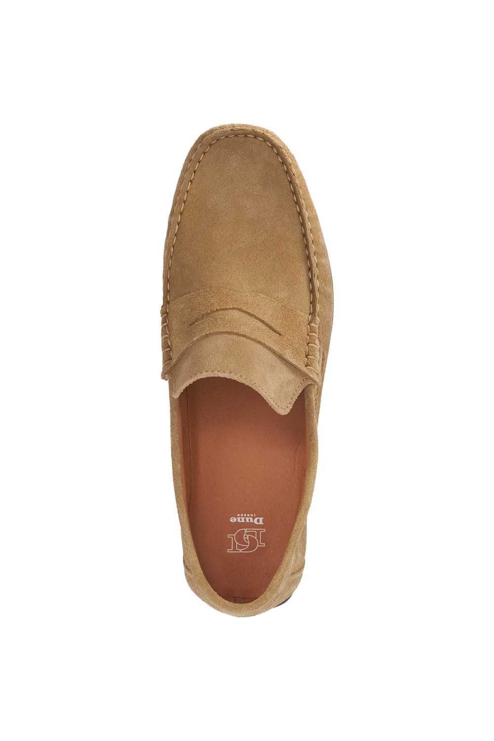 Dune London Dune London Men's 'Blimes' Suede Slip-On Shoes in Natural - 4