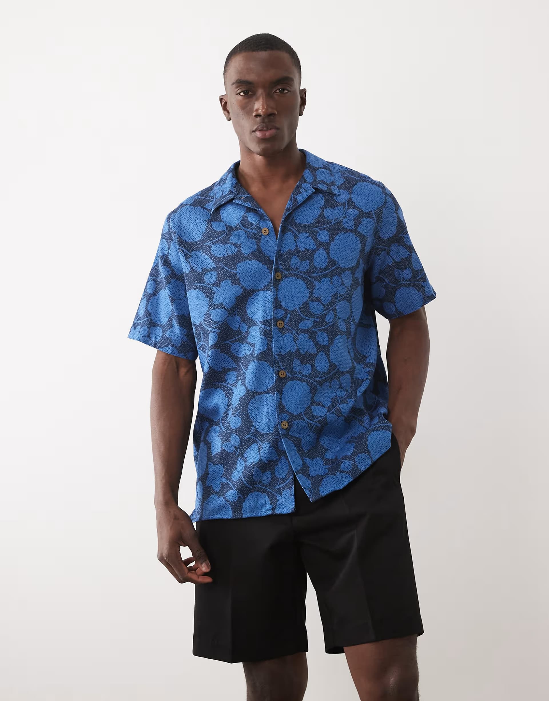 ASOS PS Paul Smith short sleeve casual fit shirt in blue floral