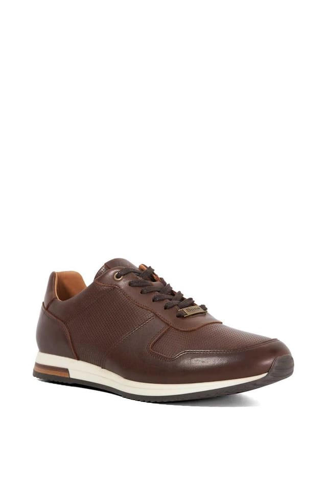 Dune London Dune London Men's Wide Fit 'Trilogy' Leather in Brown - 2