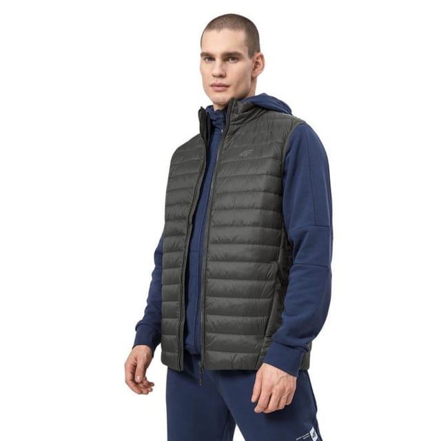 4F 4F Men's H4Z22 KUMP001 Gilet in Green - 3