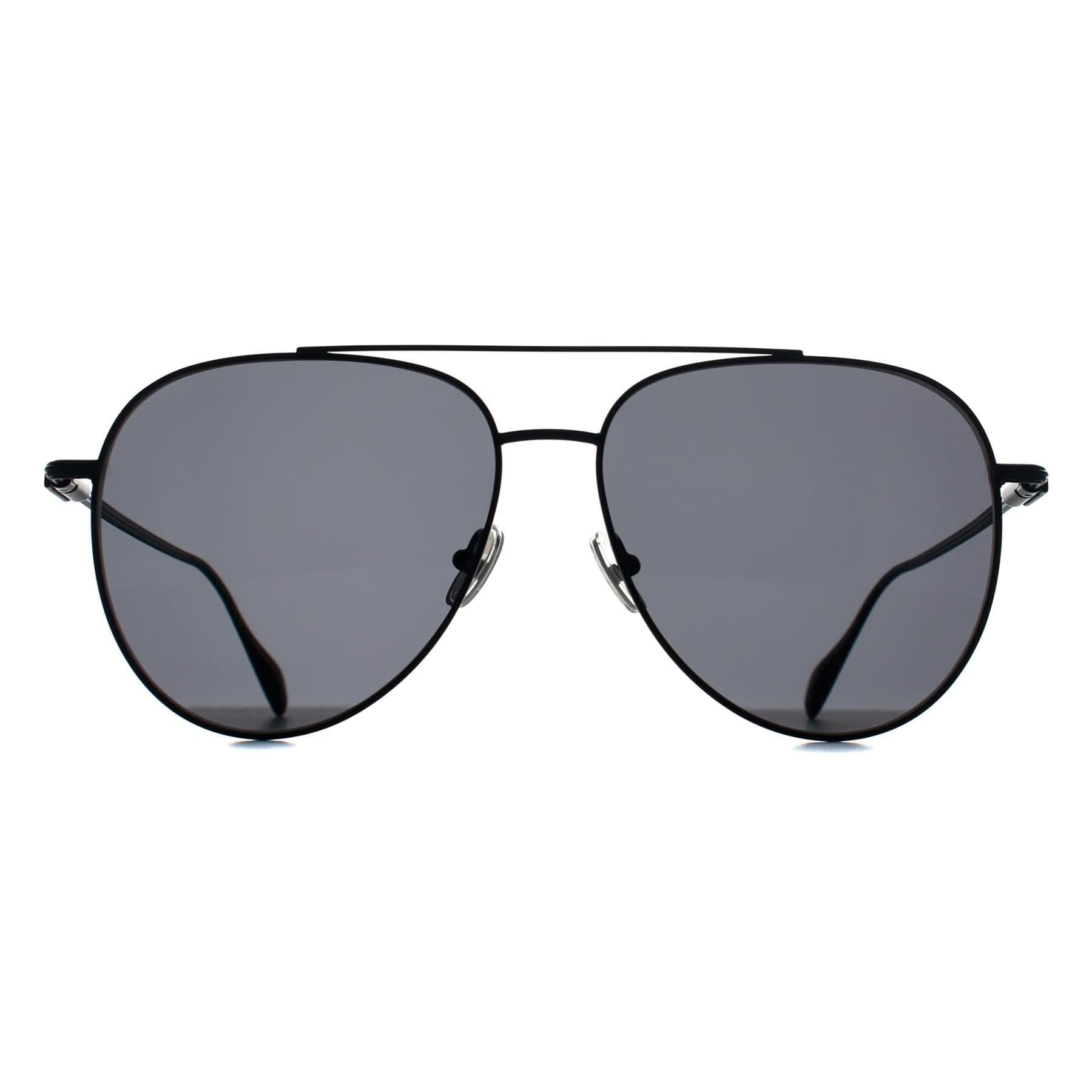 Salvatore Ferragamo Salvatore Ferragamo Men's Aviator Matte Black Dark Grey SF308S