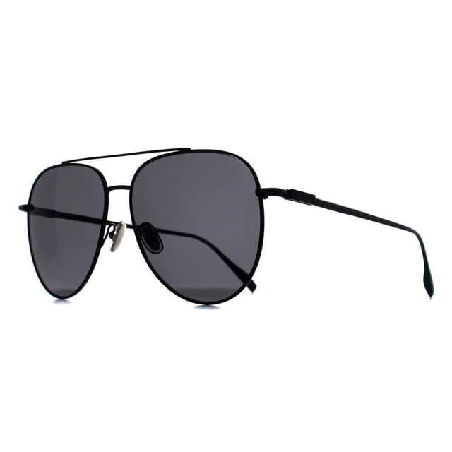 Salvatore Ferragamo Salvatore Ferragamo Men's Aviator Matte Black Dark Grey SF308S - 2