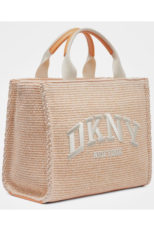 DKNY DKNY Women's Hadlee Md Tote Woven Straw in Orange - 2