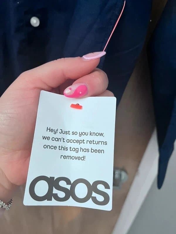 ASOS ASOS men’s navy shirt