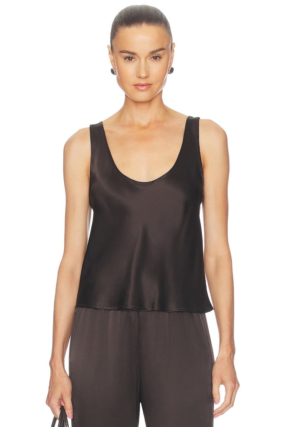 revolve Silk Satin U Tank - 1