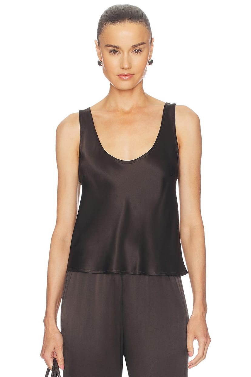 revolve Silk Satin U Tank - 1