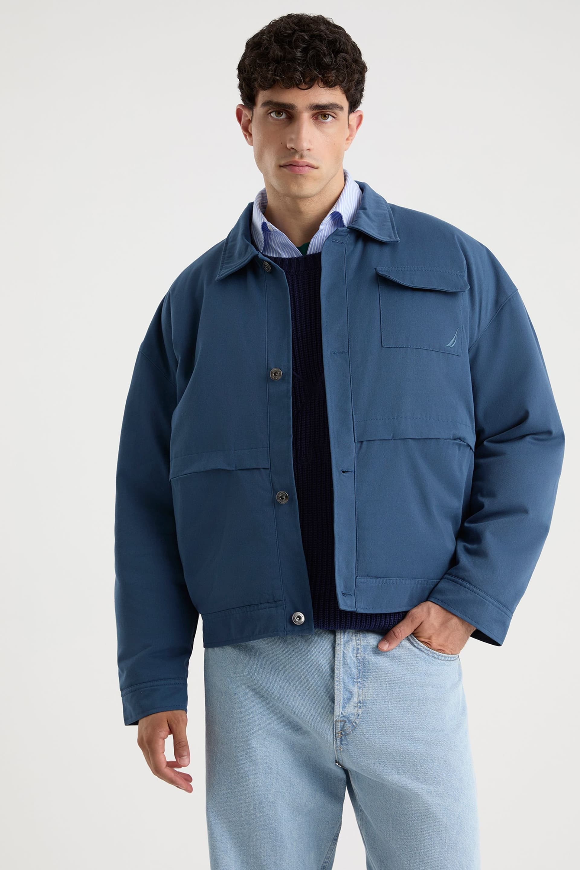 Nautica Nautica Men's Ozzy Padded Jacket in Blue