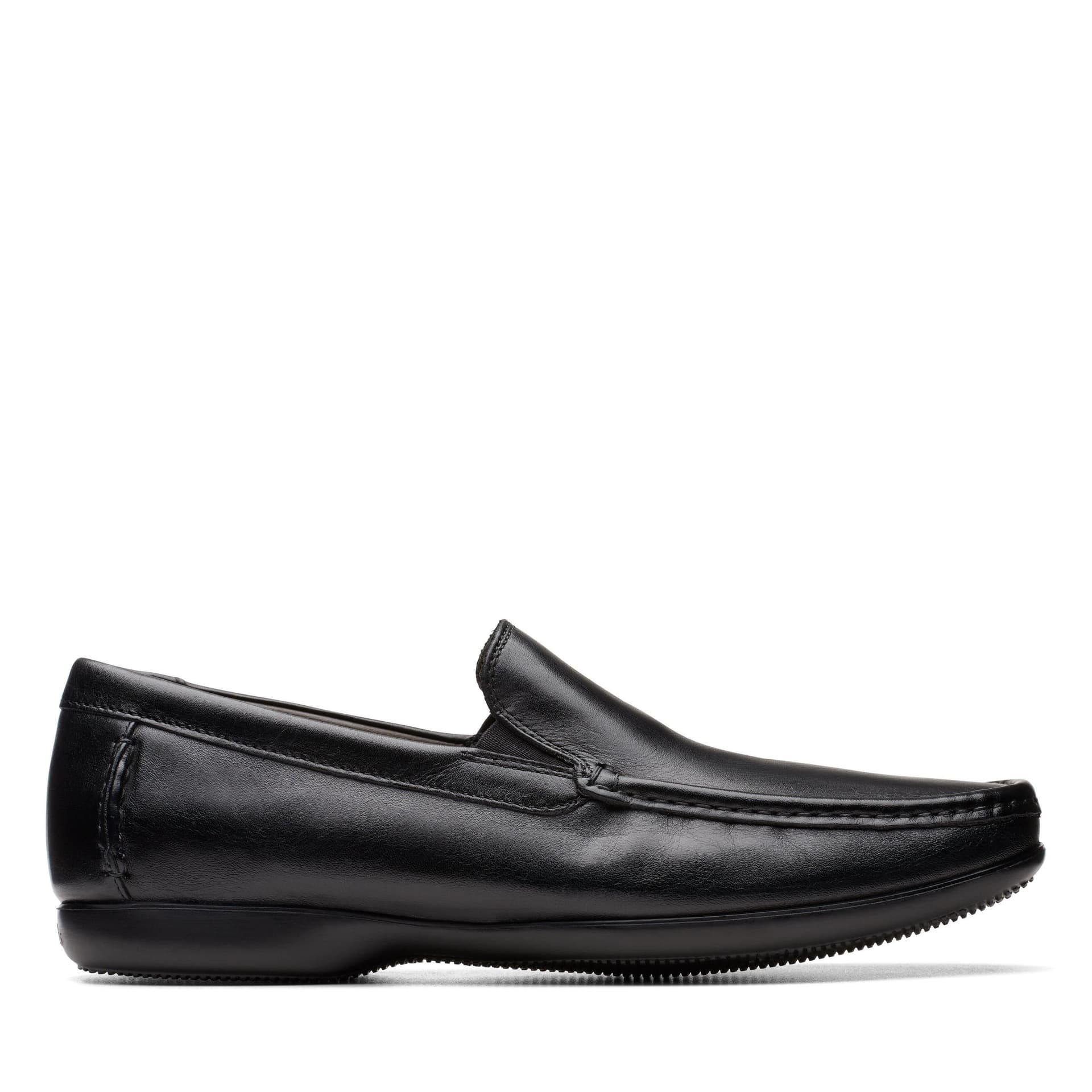 Clarks Clarks Men's Finer Sun Black Leather Loafers