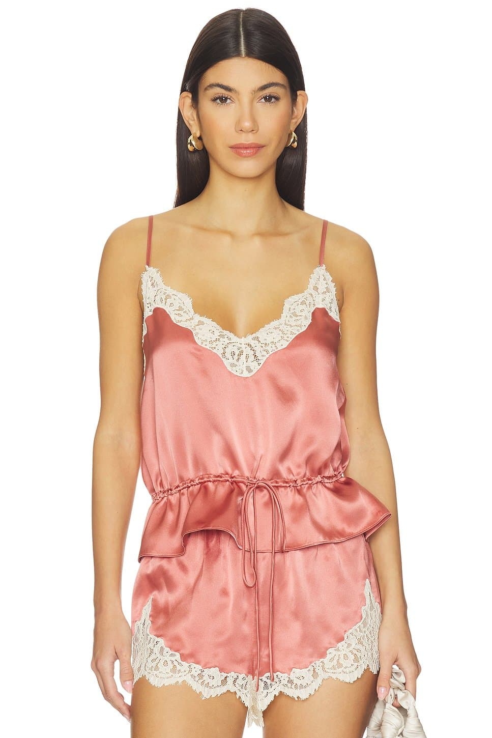 revolve Revolve Lio Silk Cami Top in Dusty Rose