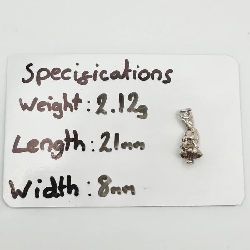 no brand Vintage 925 Sterling Silver Imp Charm Pendant