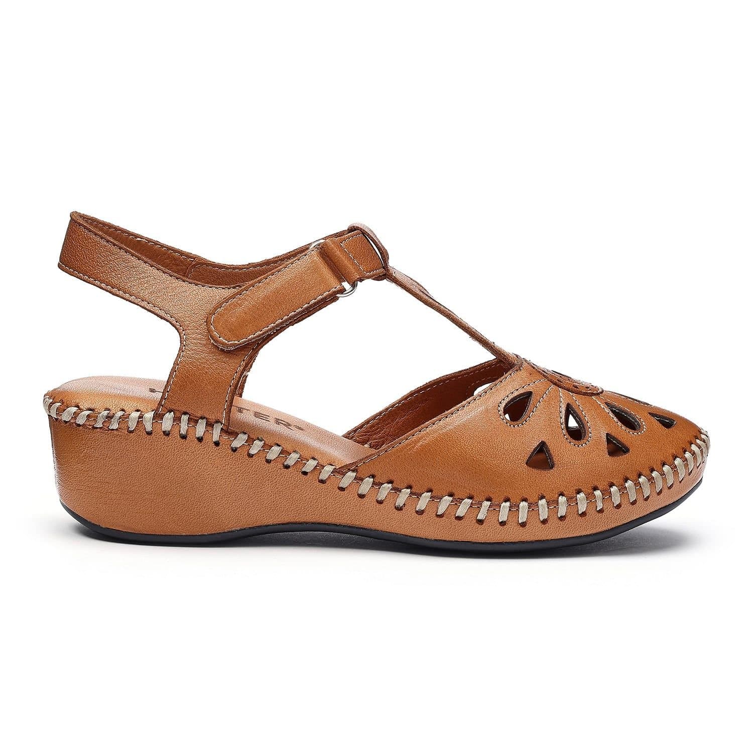 Hotter Hotter Women's 'Mdina' Wedge Sandals in Tan
