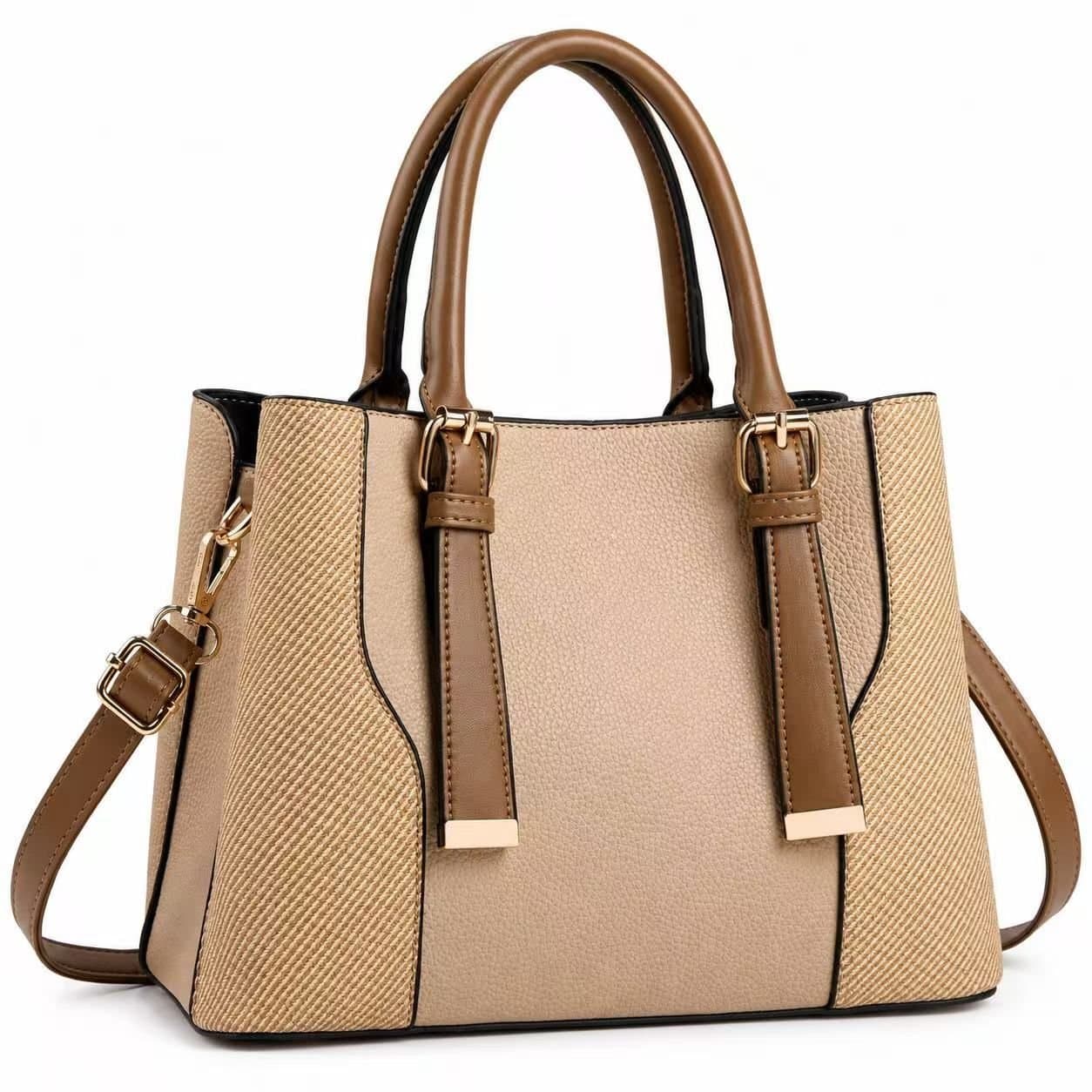 BluCore BluCore Women's Hand bag with Detachable Shoulder Strap in Brown