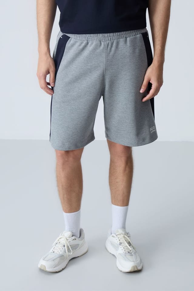 Tommy Life Tommy Life Men's Cotton Blend Sweat Shorts in Grey - 3
