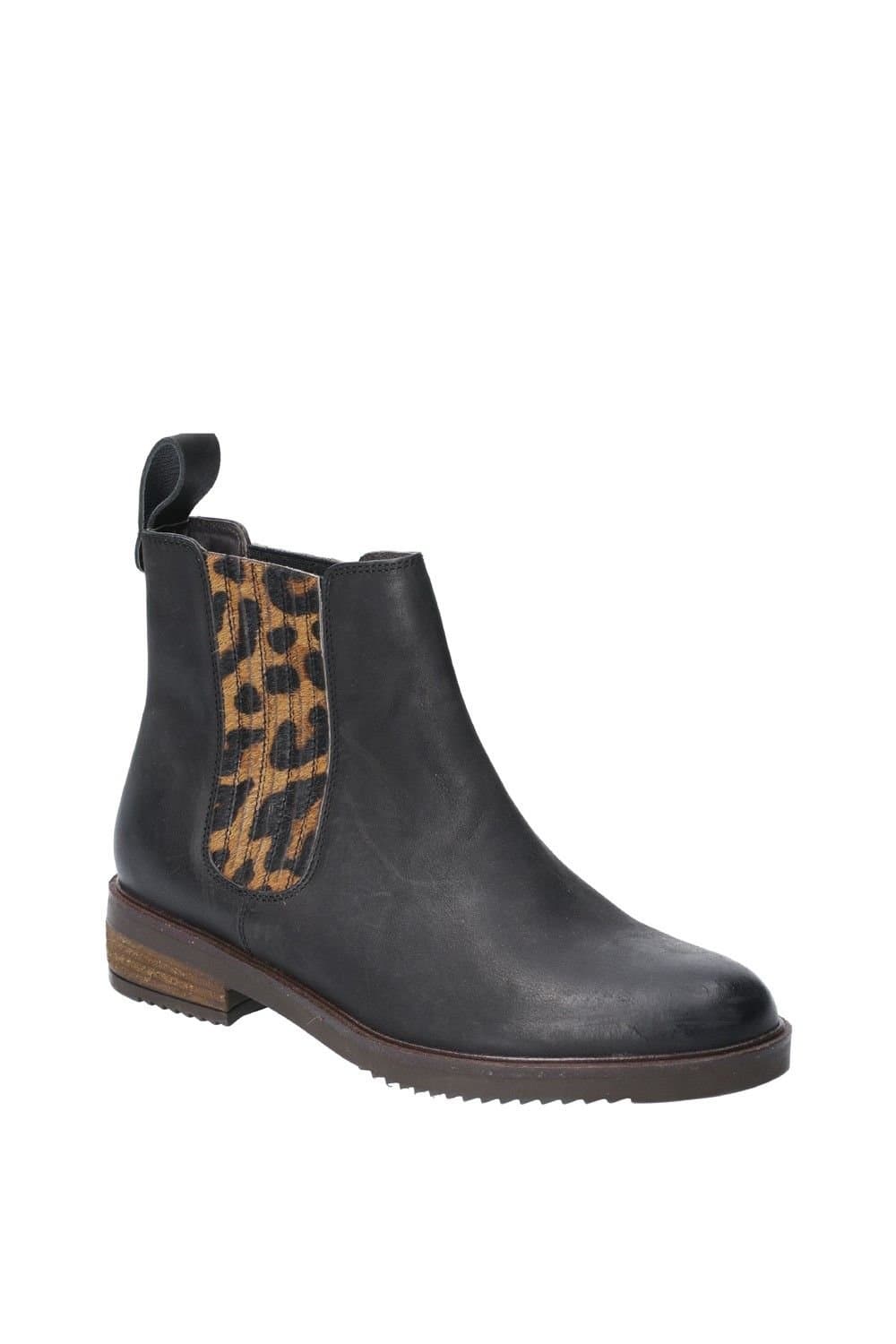 Hush Puppies Hush Puppies Women's 'Stella' Leather Ankle Boots in Black