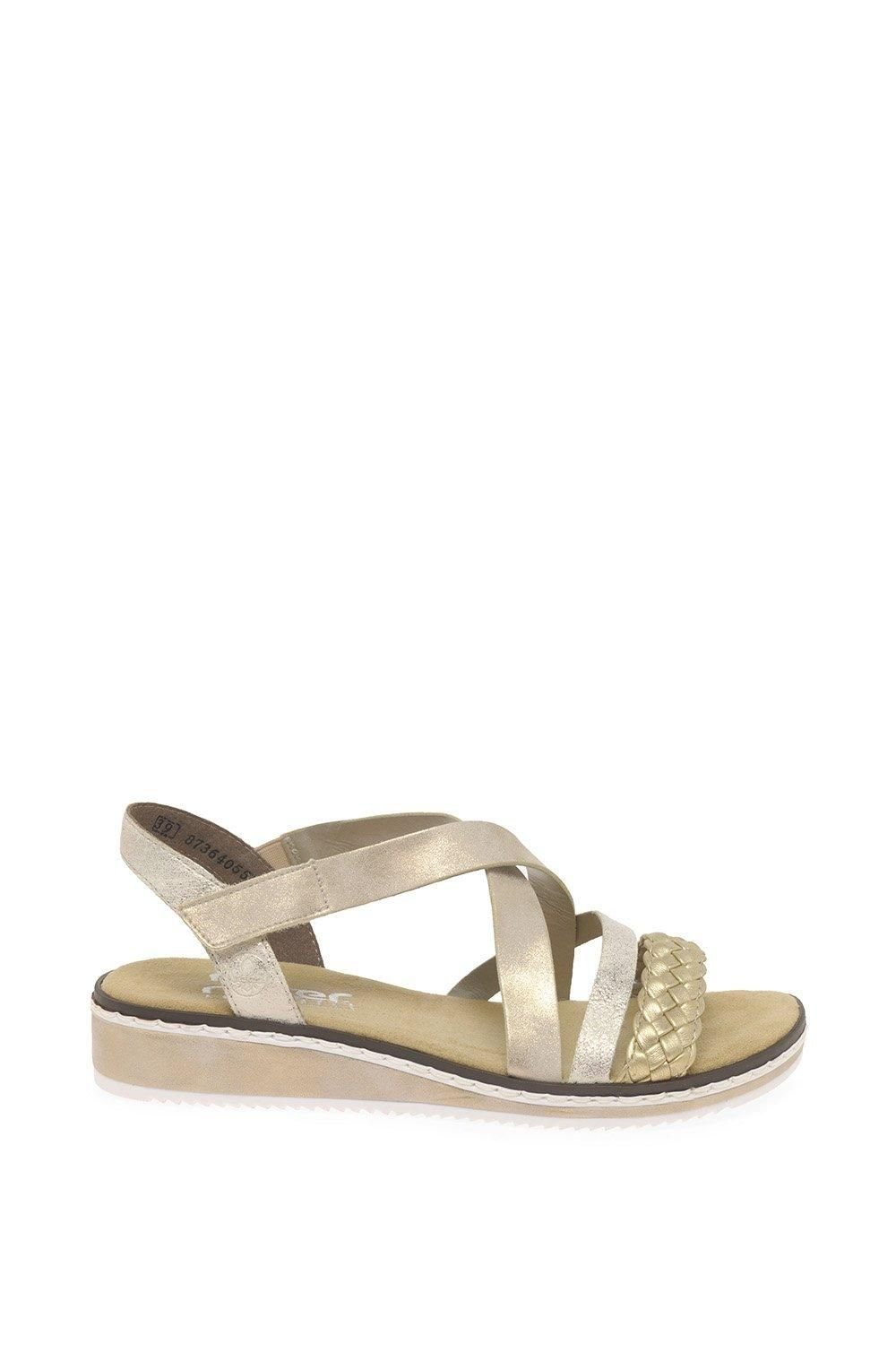 Rieker Rieker Women's 'Kaz' Strappy Sandals in Gold - 3