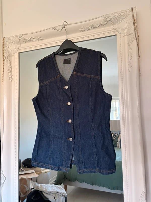 ASOS ASOS denim waistcoat size small