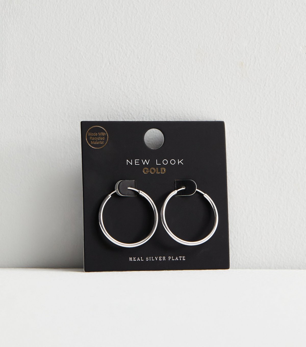 New Look Silver Plated 30mm Hoop Earrings New Look - 3