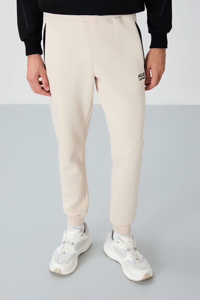 Tommy Life Tommy Life Men's Jogger Sweatpants in Medium Beige - 3