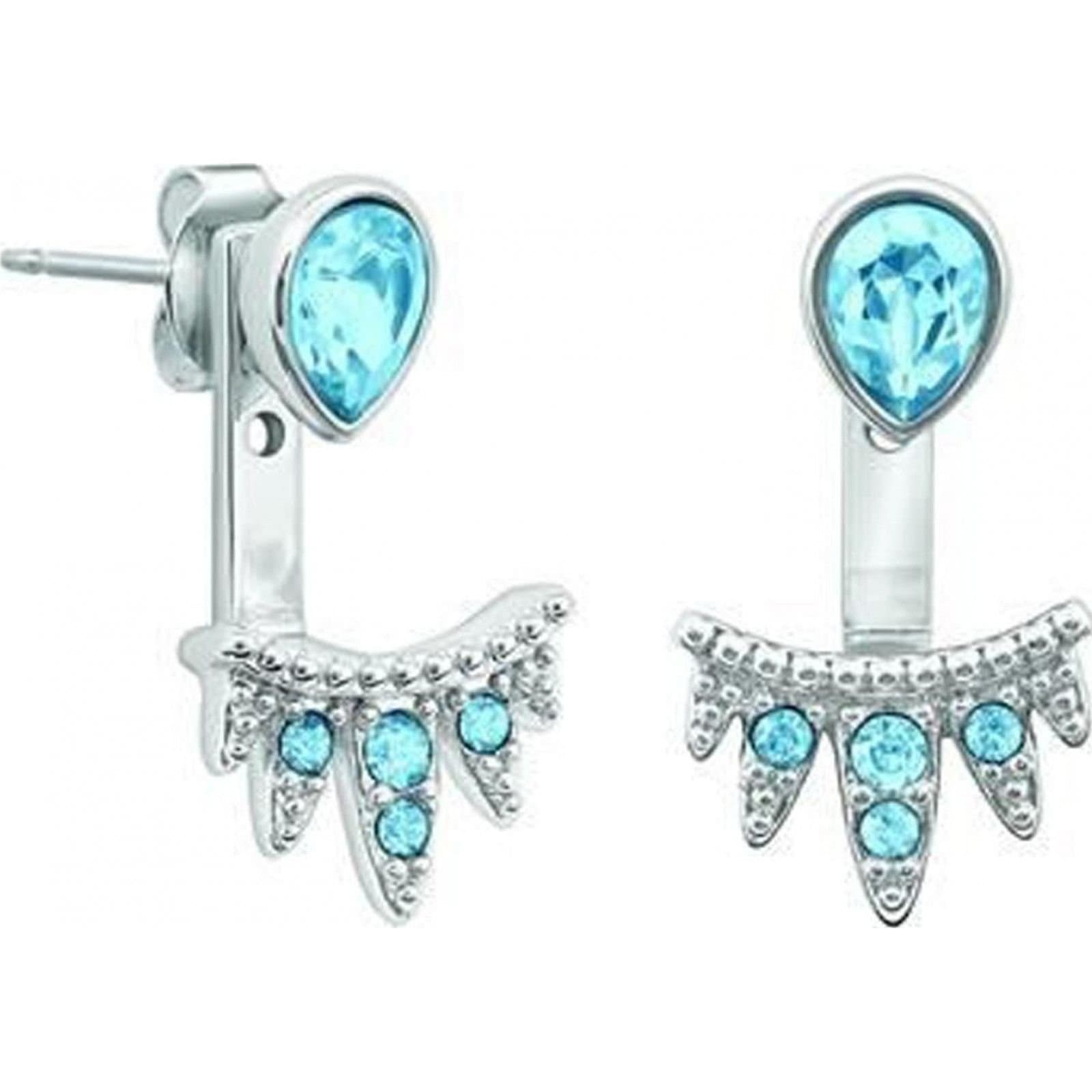 Adore Adore Silver Crystal Drop Earrings