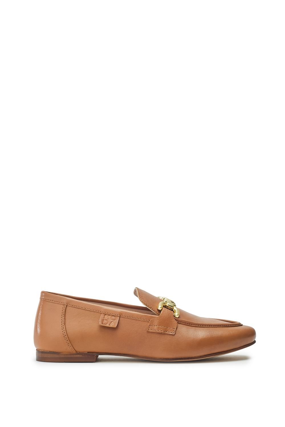 Moda In Pelle Moda In Pelle Women's 'Ellea' Leather Loafers in Tan - 1