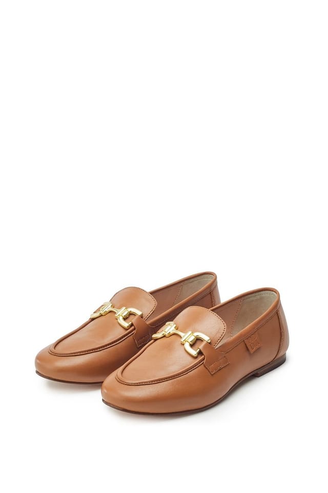 Moda In Pelle Moda In Pelle Women's 'Ellea' Leather Loafers in Tan - 2