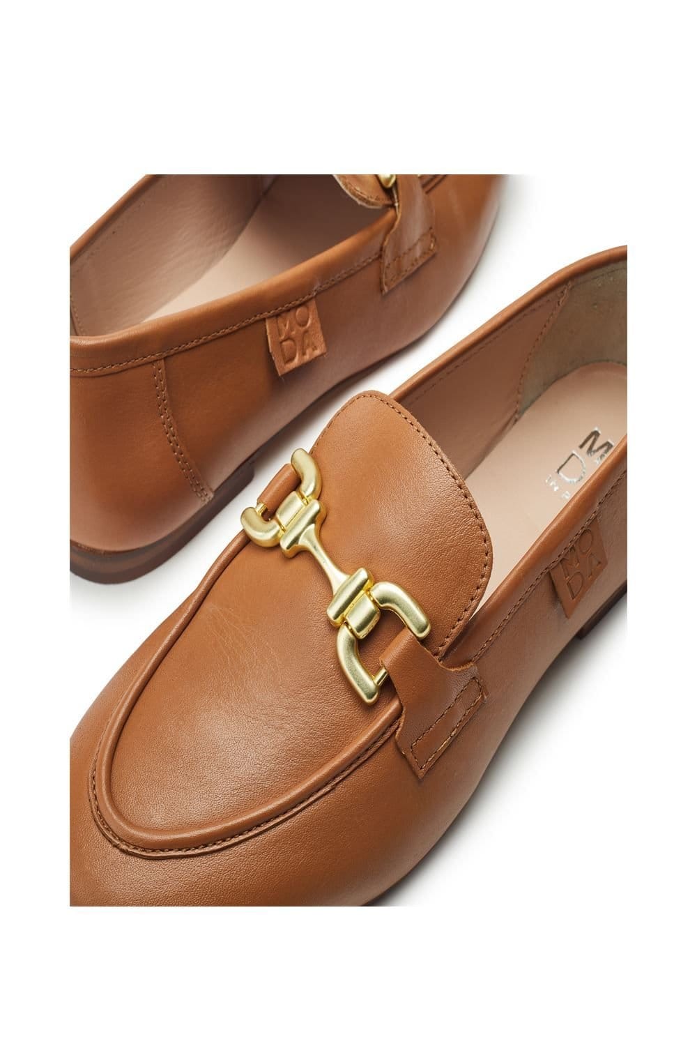 Moda In Pelle Moda In Pelle Women's 'Ellea' Leather Loafers in Tan - 4