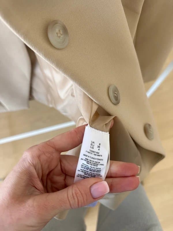 ASOS Structured cinched waist blazer size 8