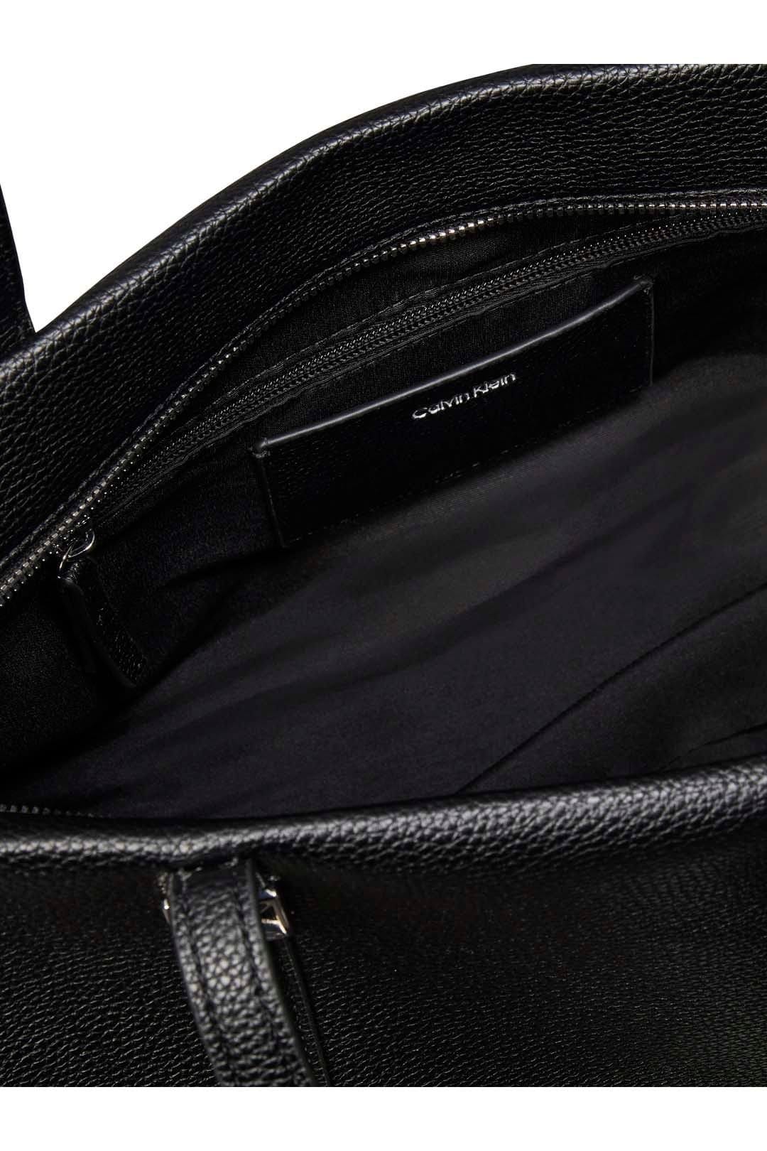 Calvin Klein Calvin Klein Women's Emblem Hw Pebble Tote Black - 4