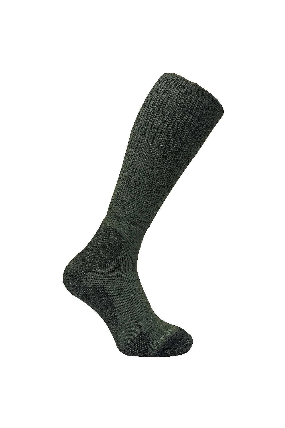 Dr Hunter Dr Hunter Men's 1 Pack Extra Wide Knee High Merino Wool Hiking Socks in Green - 2
