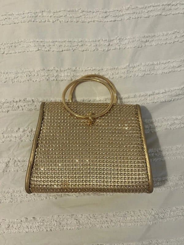 New Look Gold Bag Embelished